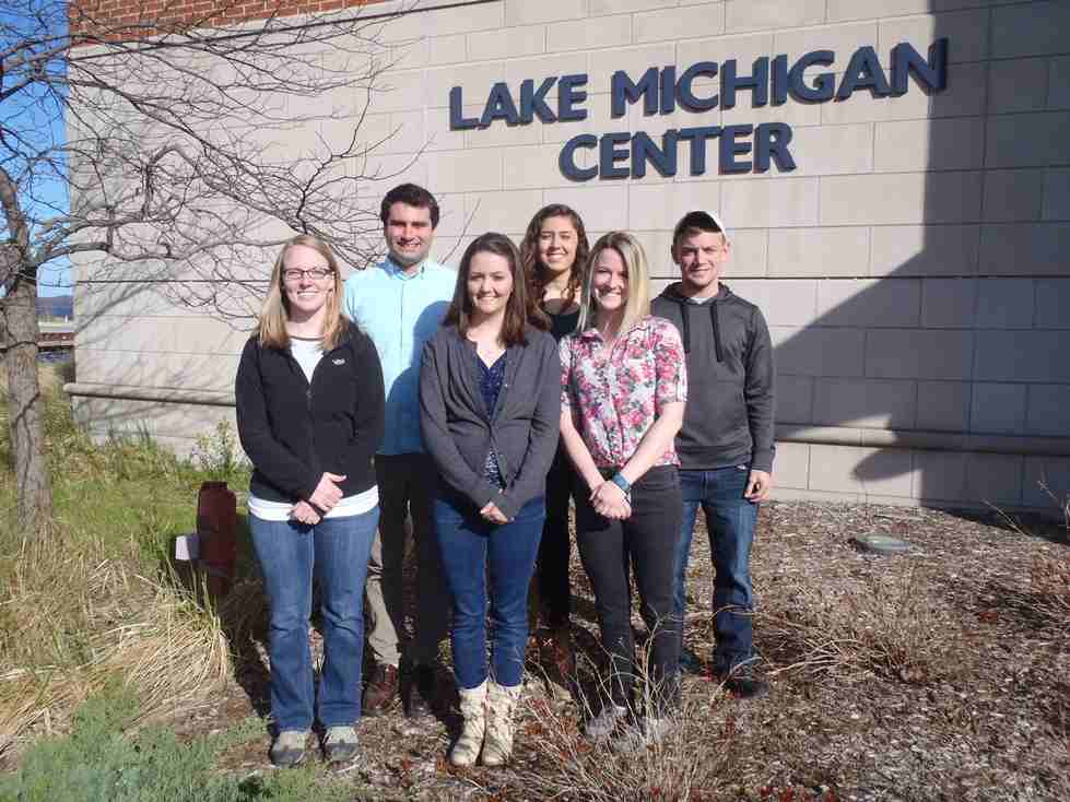 Pictured above, left to right:  Tina Scott; Drew McWilliams; Brittany Jacobs; Gabrielle Thelen; Emily Luke; and Nick Weber.